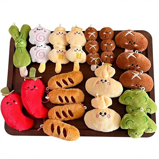 Bread Plush Keychain